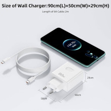 Cargador carga rápida 80W (especial Honor) USB-A USB-C