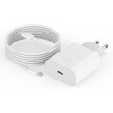 Cargador rápido de 30w tipo C con cable 2m.